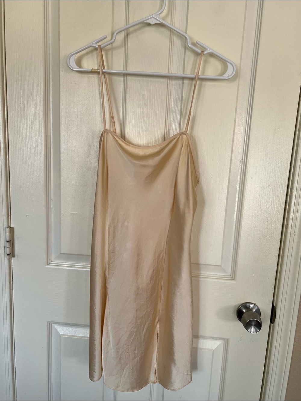 Vintage 1997 Victoria’s Secret 100% Silk Slip Dress L Ivory Champagne - Picture 6 of 10